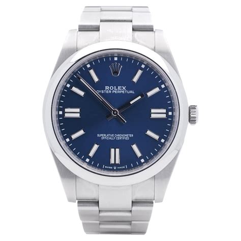 rolex blaues zifferblatt|rolex oyster steel.